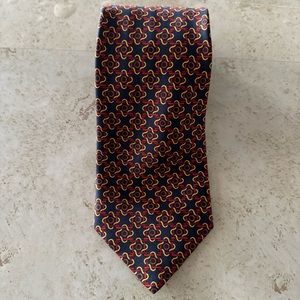 Charles Rose 100% Silk Tie Geometric Designs - Fine Quality Neckwear Made in UK